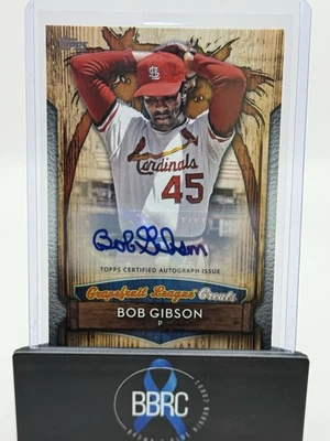 2019 Topps - Grapefruit League Greats Bob Gibson #GLG-10 Autographed #d 1/10 - Image 1 of 3
