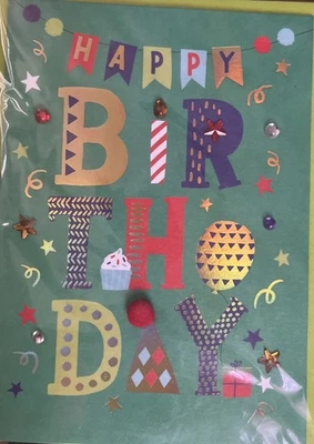 Papyrus~Happy Birthday~Celebrating You And Wishing You A Great Year Ahead - Image 1 of 2