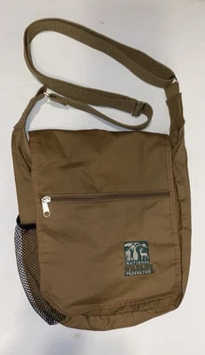 De Colección Federación Nacional de Vida Silvestre Bandolera Correa Mensajero Bolso Bandolera Marrón Usado en Excelente Condición Foto 1 de 4