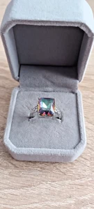 Silberring mit mystic Topas   Gr. 55 - Bild 1 von 4
