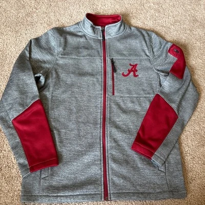 Куртка мужская Alabama Crimson Tide Colosseum на молнии серая красная с длинными рукавами - Изображение 1 из 4