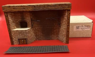 Braxton Payne Colonial Walk-In Brick Fireplace~9.5" x 6.5" x 1.75"~Dollhouse~New - Image 1 of 4