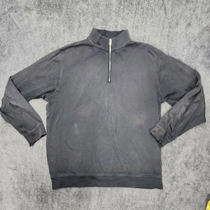 Suéter negro con cremallera 1/4 Peter Millar para hombre talla L - Imagen 1 de 14