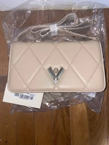 Bolso Acolchado de Hombro/Brossbody Valentino Orlandi/Topo Vegano/Adorno Dorado Nuevo con Etiquetas - Imagen 1 de 4