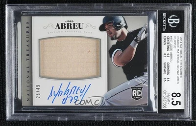 2014 Panini National Treasures Purple /49 Jose Abreu #157 BGS 8.5 Rookie Auto RC - Image 1 of 2