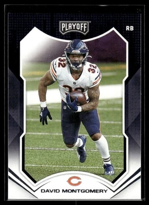 2021 Panini Playoff David Montgomery Chicago Bears #128 - Image 1 of 2