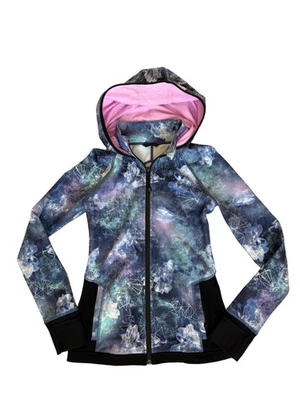 Chaqueta deportiva Ivivva by Lululemon para niñas talla 12 con capucha cremallera completa Foto 1 de 4