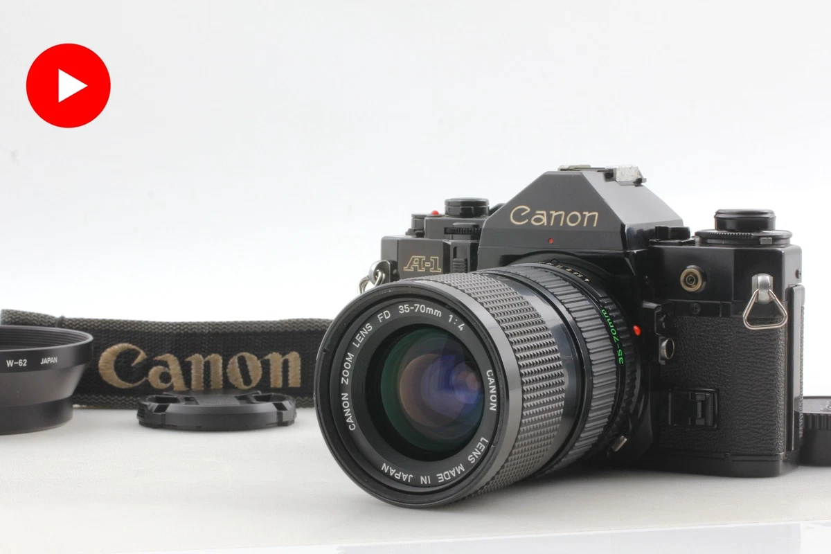 g9411 Canon A-1 ブラック body USED 美品 ストラップ付 canon a1 body