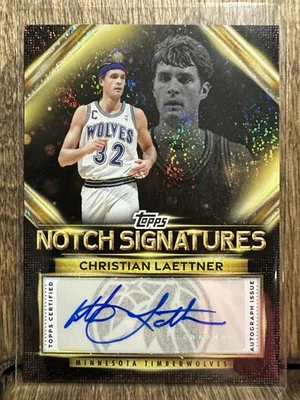 2025-26 Topps Christian Laettner #TNS-CL Topps Notch 签名森林狼 — 第 1/4 张图片