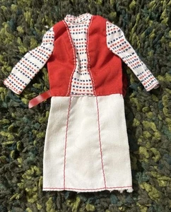 Vintage Barbie Doll Dress #9739 Get Ups N' Go Red Shine For Rain Time GUAG - Picture 1 of 2