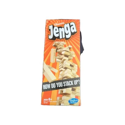 Classic Jenga Game With Genuine Hardwood Hasbro A2120 Ages 6 new - Image 1 of 2