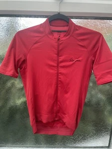 Camiseta deportiva de ciclismo Rapha Core manga corta cremallera completa XS roja para hombre - Imagen 1 de 3