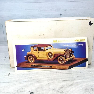 Vintage Car Club America 1931 Duesenberg J Arlington Wood Model Kit X-Acto 1:24 - Image 1 of 4