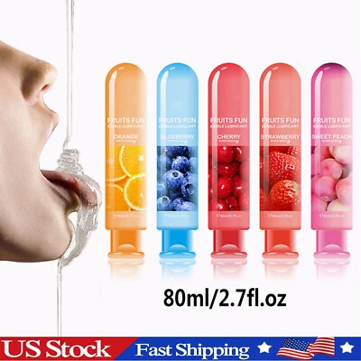 Gel lubricante comestible sabor fruta adulto lubricante comestible sexo oral masaje sexual aceite Foto 1 de 4