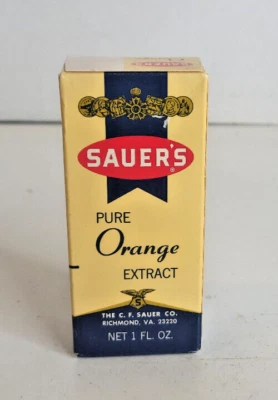 Vintage Sauer's Orange Extract One Ounce  Richmond VA NOS - Image 1 of 4