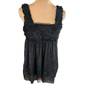 Charlotte Russe SZ L Babydoll Top Whimsigoth Witchy Fairy Goth 90s Y2K Grunge - Picture 1 of 9