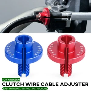 Clutch Wire Cable Adjuster For Kawasaki Z1000 ZZR 400 ZX6R/6RR ZX12R NINJA 1000 - Foto 1 di 26