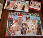 Holiday Cats Collection Meowy Christmas 300 Large PC Puzzle Complete Buffalo
