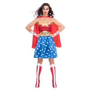 Amscan Wonder Woman Classic Superhero Ladies Fancy Dress Costume Size 14-16 - Picture 1 of 2
