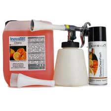 Inovatec BlowGun Reinigungspistole BB Inklusive 2.5L Universalreiniger Konzentrat und 2 Schwarz Mikrofasertuch (BB3)