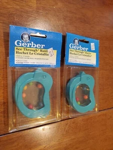 LOT (2) Vintage 1994 Gerber Duck Baby Rattle 66313 NOS - Picture 1 of 9