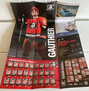 2024 Anaheim Ducks v Ottawa Senators Programa Gameday - Póster Cutter Gauthier - Imagen 1 de 2