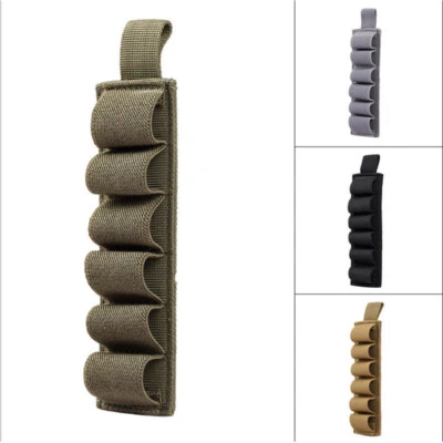 Tactical 6 Rounds Shotgun 12/20GA Ammo Buttstock Shell Holder Elastic 4 Colors - Image 1 of 4