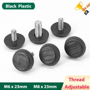 Thread Adjustable Furniture Feet Pads M6 M8 Levelling Machine Protector Covers - Picture 1 of 7