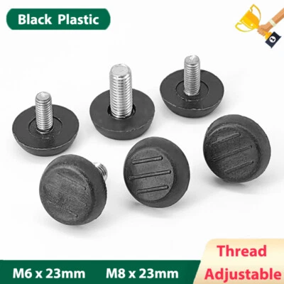 Almohadillas protectoras ajustables para pies de muebles M6 M8 para niveladora Foto 1 de 4