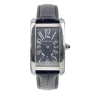 Cartier Tank Americaine 18k White Gold 26mm Automatic Men’s Watch W2605229 - Picture 1 of 9