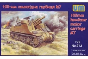 105-mm M7 Gun Motor Carriage 'Priest' UM 213 Plastic Model 1/72 Unimodel 213 - Picture 1 of 5