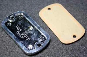 72-81 HARLEY CHROME MASTER CYLINDER COVER CAP LID -IRONHEAD SHOVELHEAD -45057-72 - Picture 1 of 3