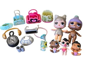 Lot Of 2 Lol Dolls And 3 Babies With Accessories - Picture 1 of 3