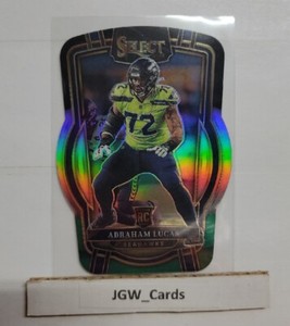 2022 Select Abraham Lucas RC #211 Black & Green Prizm Rookie Die-Cut Club Level 