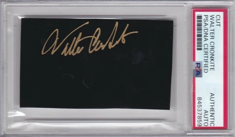 WALTER CRONKITE PSA/DNA CERTIFIED AUTO AUTOGRAPHED SIGNED JOURNALIST/ANCHORMAN Cover