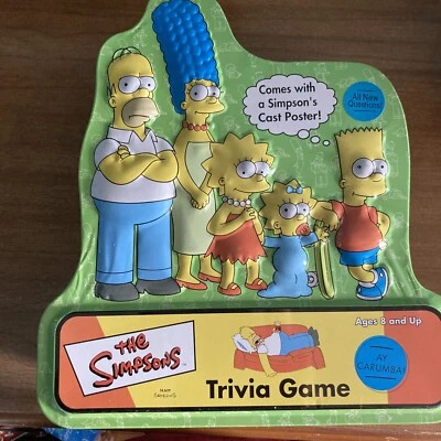 THE SIMPSONS TRIVIA GAME - IN TIN BOX - 2000 - Image 1 of 4