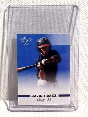 2012 Leaf Rize 1/1 Javier Baez Rookie Pre Production Mini Proof - Image 1 of 2