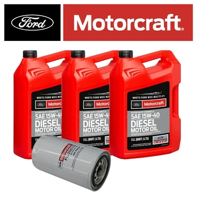 Aceite/filtro de motor Motorcraft 15W-40 15 QT para Ford 11-22 6,7 L Powerstroke diésel Foto 1 de 3