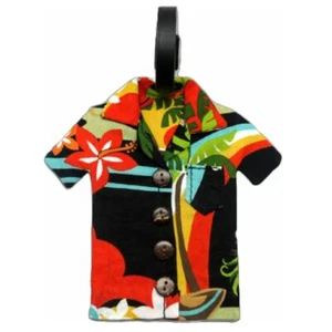 KC Hawaii Hula Hawaii Aloha Shirt Cloth Id Luggage Tag - Picture 1 of 1