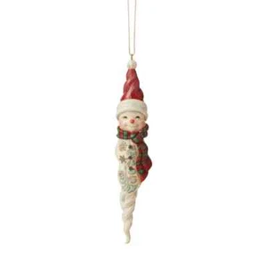 Jim Shore WINTER WONDERLAND SNOWMAN ICICLE HANGING ORNAMENT 6006609 NEW IN BOX - Picture 1 of 2