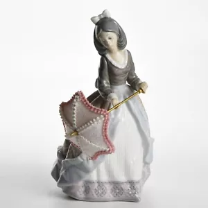 Estatuilla de porcelana retirada LLADRO "Chica Jolie con sombrilla" #5210 - Imagen 1 de 8