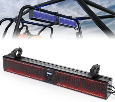 Звуковая панель KEMIMOTO 33 дюйма UTV ATV RGB Bluetooth морской динамик 8 SXS саундбар - Изображение 1 из 4