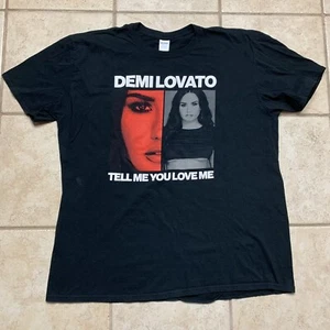 T-shirt concerto Demi Lovato Tell Me You Love Me World Tour 2018 taglia 2XL XXL nera - Foto 1 di 12