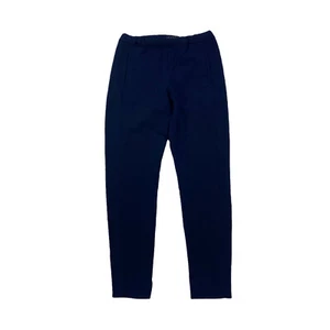 Theory Thorene ADM Crepe Pants Womens Size TP Navy Blue Elastic Waist - Picture 1 of 8