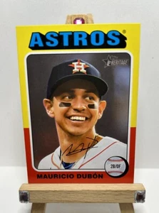 MAURICIO DUBON 2024 Topps Heritage STAMPA CORTA #17 Houston Astros - Foto 1 di 6