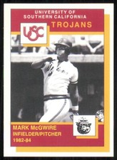 1990 Southern Cal Trojans Smokey #10 Mark McGwire