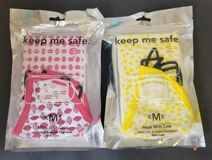 Brand New Factory Sealed Adult Size Reuseable Face Masks With Case(s) - Picture 1 of 5