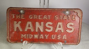 KANSAS The Great State Midway USA Booster License Plate - Picture 1 of 4