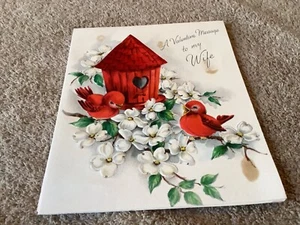 TARJETA SELLO VINTAGE MENSAJE DE SAN VALENTÍN A MI ESPOSA TARJETA.       WW - Imagen 1 de 3