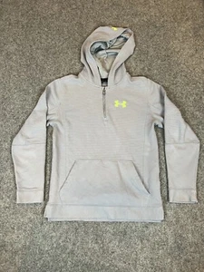 Under Armour Sweatshirt Youth Large Gray Boys Loose Cold Gear Active Hoodie 1/4 - Picture 1 of 12